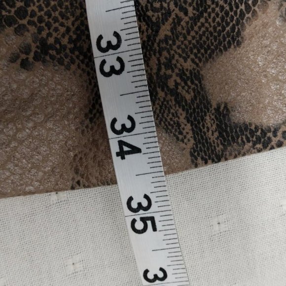 Carmen Marc Valvo Womens  Snake Print Dress Size L - Picture 9 of 9